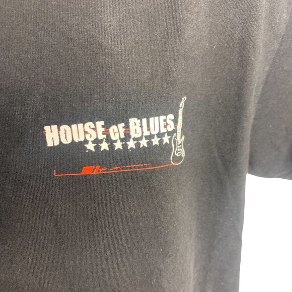 Vintage Mens House Of Blues Anaheim California Crewneck Short Sleeve Sz L Black - Picture 3 of 4